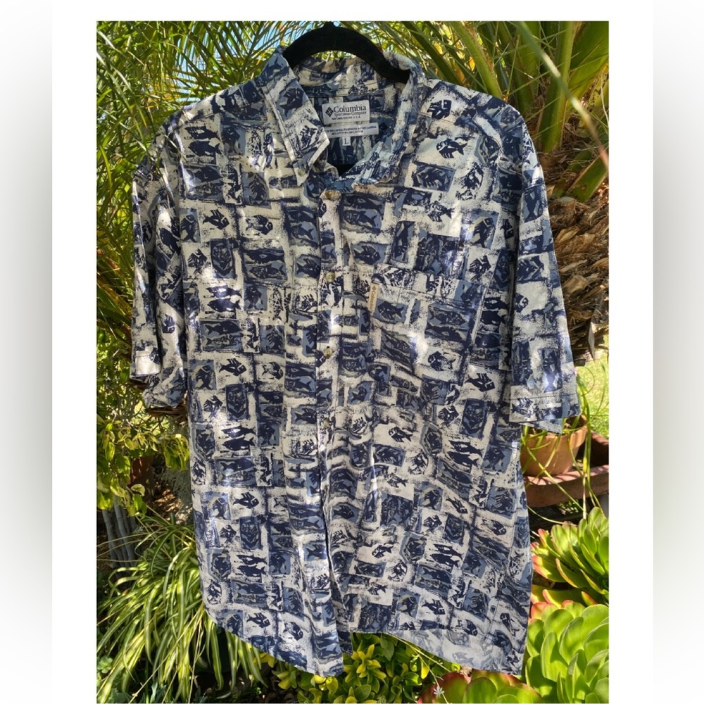 Columbus sportswear company Hawaiian shirt